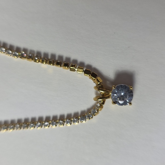 16" 18K Girly Gold Dipped Sparkel Necklace - Picture 7 of 9